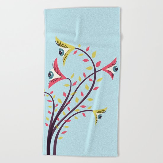 Eyes Are Watching You Beach Towel