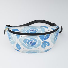 Blue Roses Fanny Pack