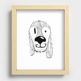 Dog sketch Recessed Framed Print