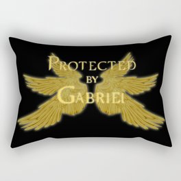 Protected by Gabriel Rectangular Pillow