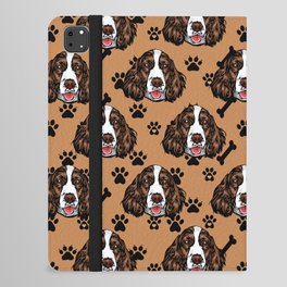 All over dog face pattern design. iPad Folio Case