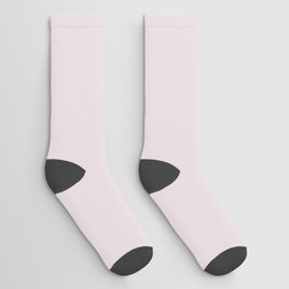 Pastel Muted Fuchsia Purple Solid Color Pairs PPG Mauve Wisp PPG1044-2 - All One Single Hue Colour Socks