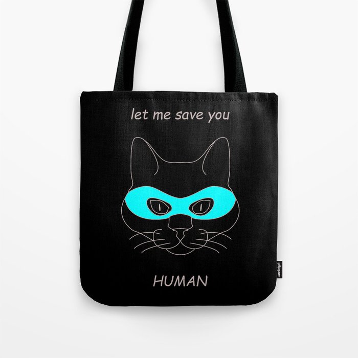 Cat superhero Tote Bag