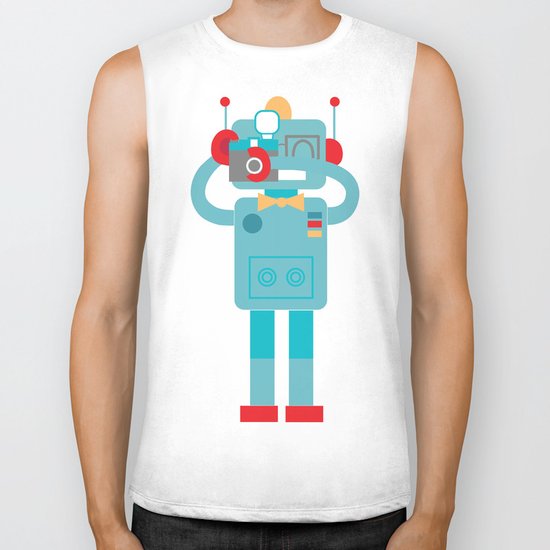 Robot loves Diana Biker Tank