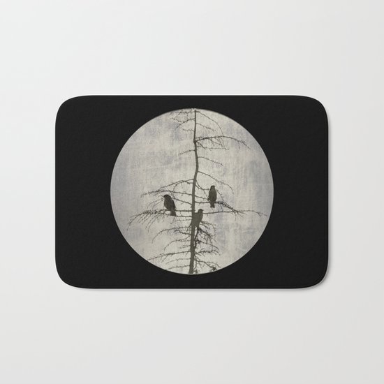 A Full Moon Night Bath Mat