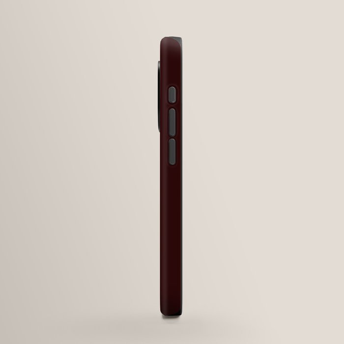 Dark Maroon brown solid color modern abstract pattern