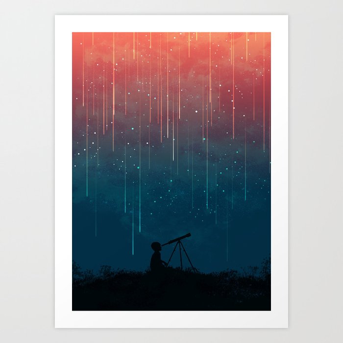 Meteor rain Kunstdrucke Meteor rain Kunstdrucke