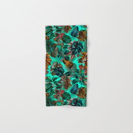 Tropical Garden II Hand & Bath Towel | Garden, Tropic, Pattern, Ocean, Patterns, Tropical, Vintage, Painting, Nature, Curated 