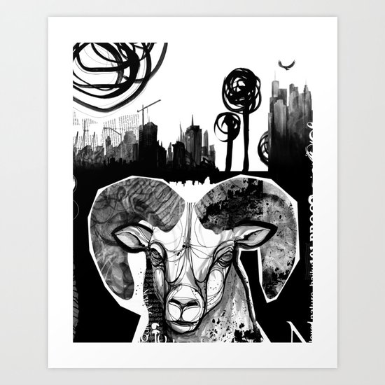 Ram City Art Print