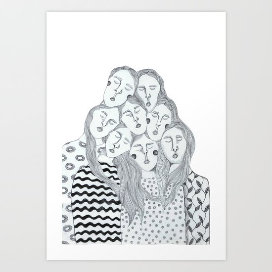 Sleepy Art Print