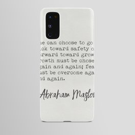 Abraham Maslow Growth Quotes Android Case