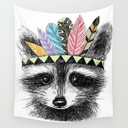 raccoon Wall Tapestry