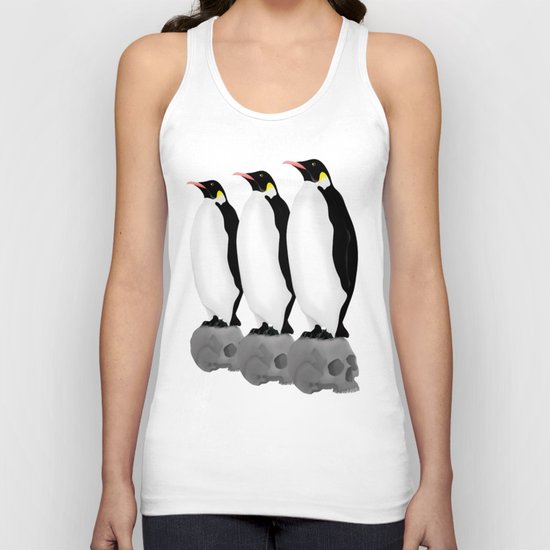 Penguins Standing Guard Unisex Tank Top