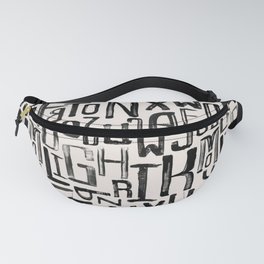 Urban & Artistic Mixture Of Latin Letters Fanny Pack