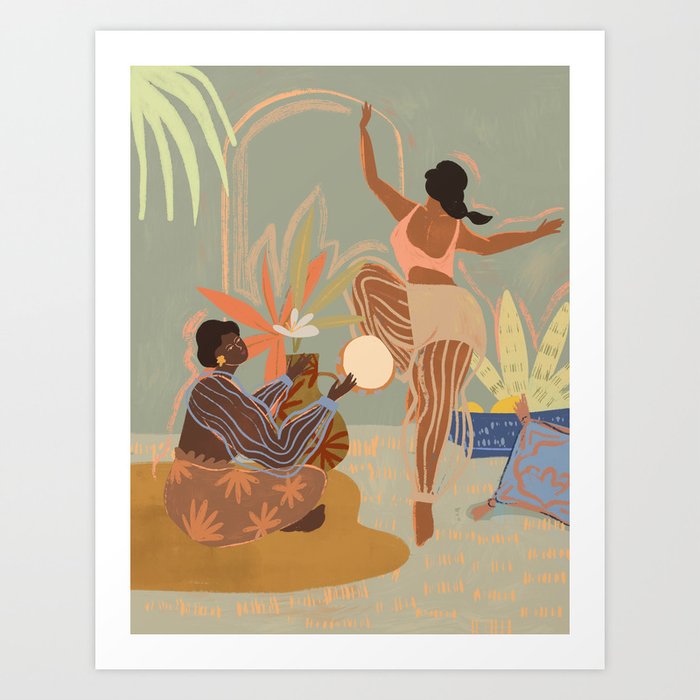 Music and Dance Art Print