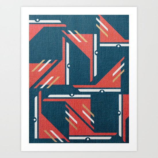 Crazy Birds in Harmony Art Print