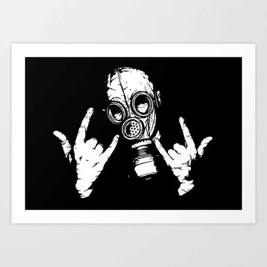 Devil Horns Art Print
