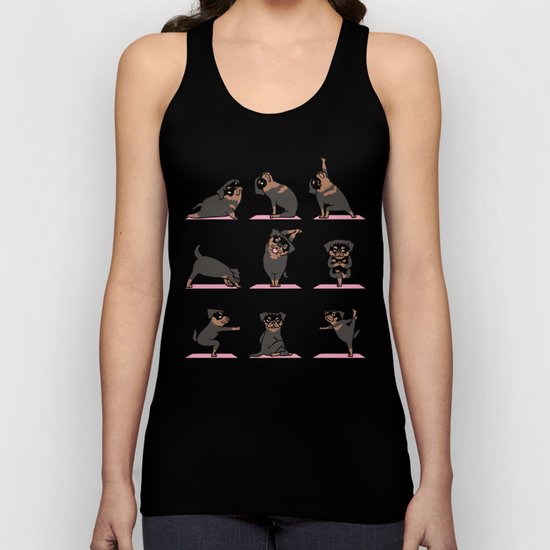 Rottweiler Yoga Unisex Tank Top
