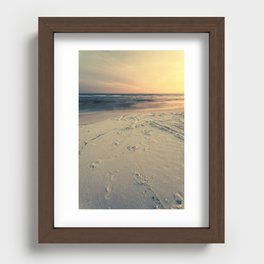 the beach Recessed Framed Print