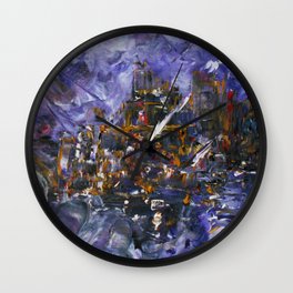 Intergalactic Battle Wall Clock