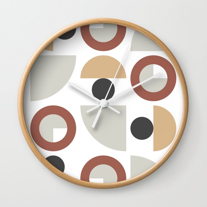 Classic geometric arch circle composition 11 Wall Clock