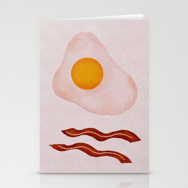 Eggs and Bacon Stationery Cards