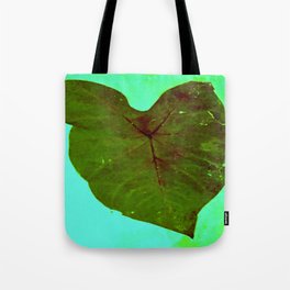 elephant ear, aqua, green  Tote Bag