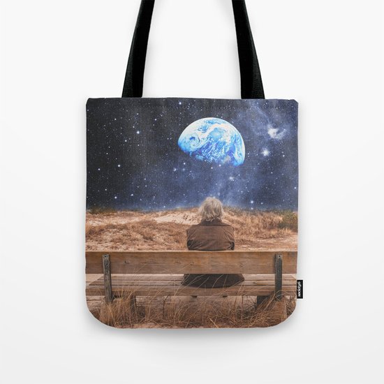 PLANET EARTH, THE UNIVERSE AND I Tote Bag