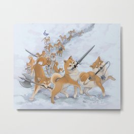 Cry Heckin' and Let Slip the Doges of War Metal Print