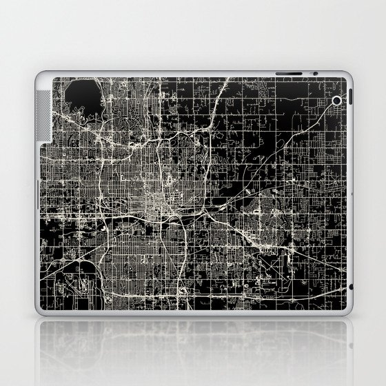 Oklahoma City Map Laptop & iPad Skin