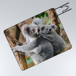 Koala mom and child Picnic Blanket