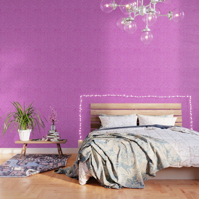 Light Pink Glitter Cheetah Print Wallpaper By Serigraphonart
