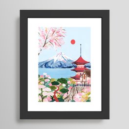 Mount Fuji Japan Framed Art Print
