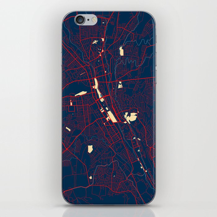 Osh City Map of Kyrgyzstan - Hope iPhone Skin