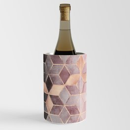 Pink And Grey Gradient Cubes Wine Chiller