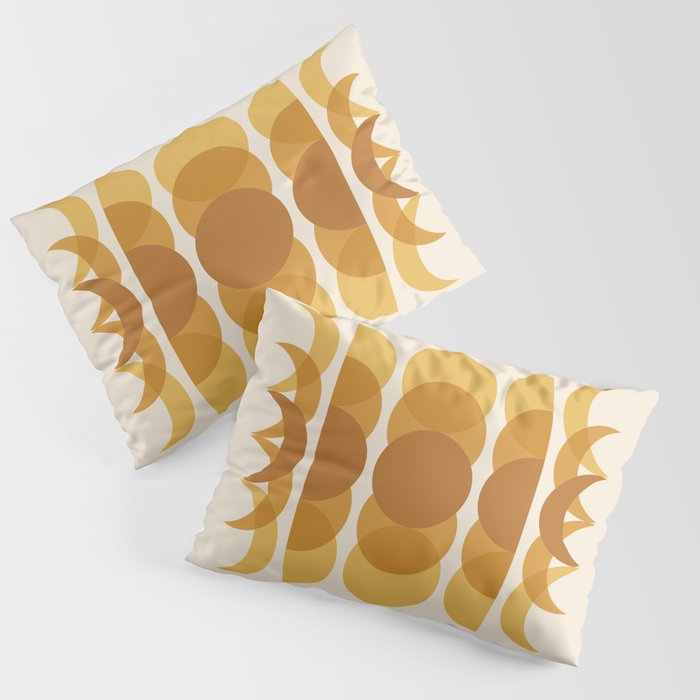 Moon Phases Abstract XVI Pillow Sham