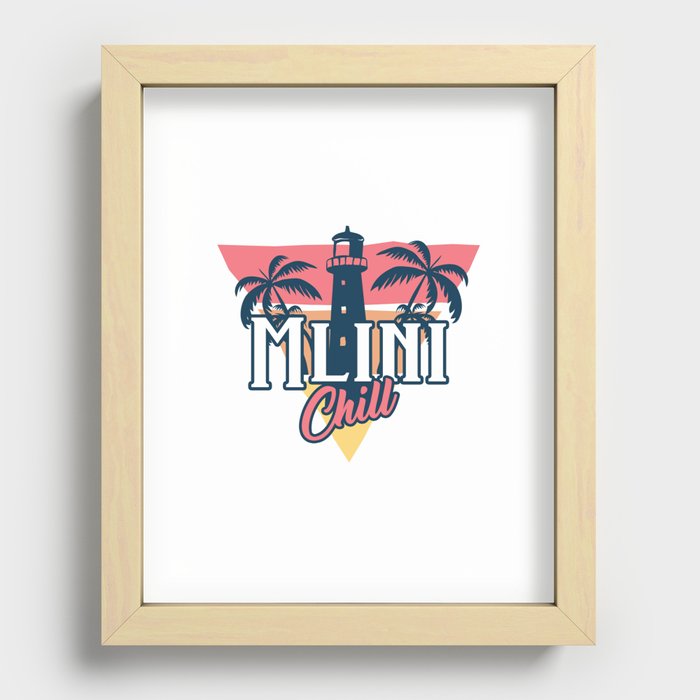 Mlini chill Recessed Framed Print