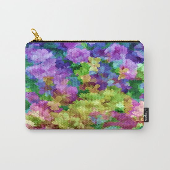 Watercolor Garden Flowers Carry-All Pouch