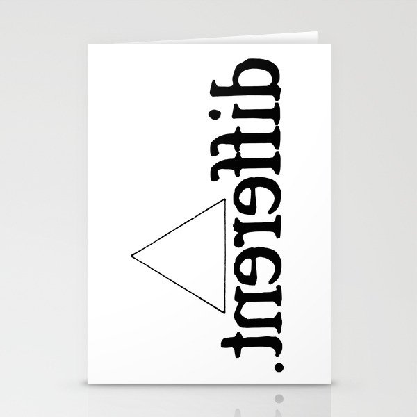 Im Different T-Shirt Stationery Cards
