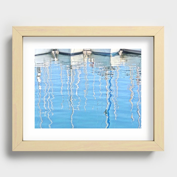 GO d'Azur Saint Tropez water reflection Recessed Framed Print