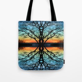 Assawoman Reflections Abstract Tote Bag
