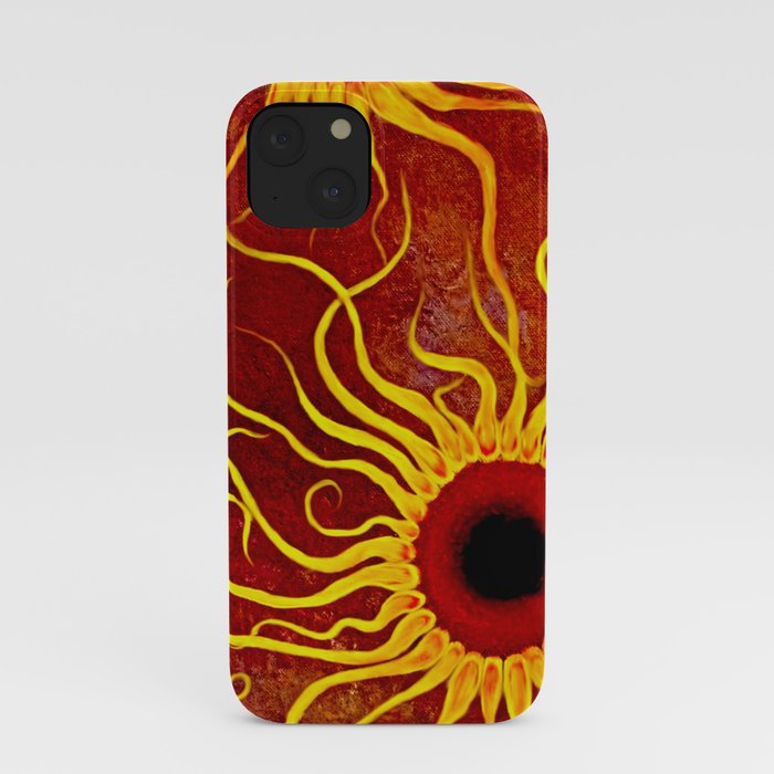 Psychedelic Susan 002, Sunflowers iPhone Case