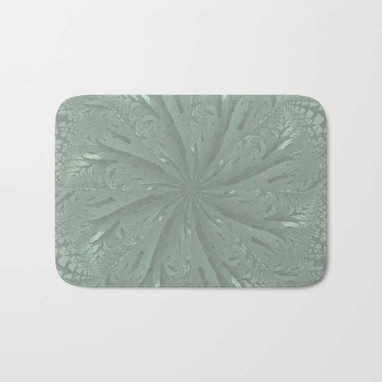 Lost in the Laurels Fractal Bloom Bath Mat