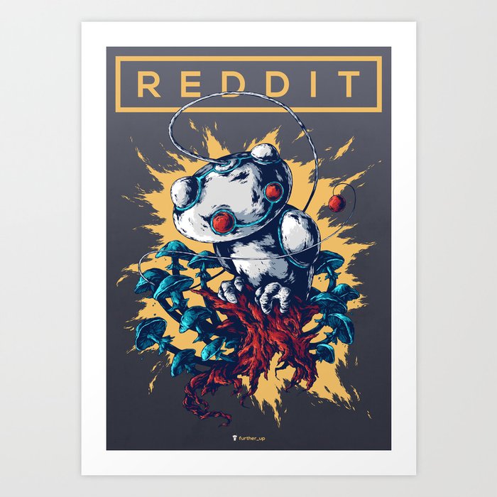 Social Networks / Reddit Art Print