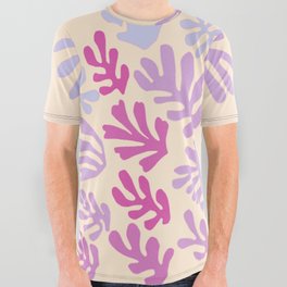 Collage of Leaves, #5 "Coral" by Henri Matisse All Over Graphic Tee