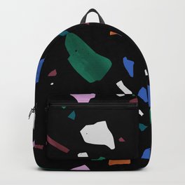 Colorful terrazzo seamless pattern Backpack