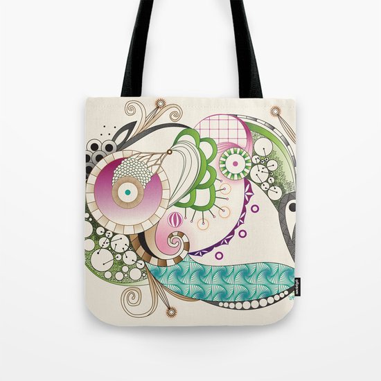 Autumn tangle, sienna - purple color set Tote Bag