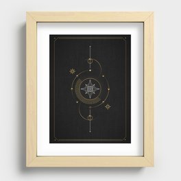 Tarot geometric #3: North star Recessed Framed Print