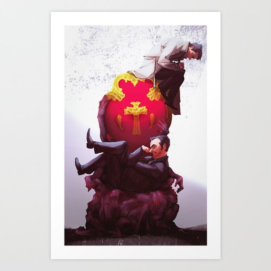 Kings of Heaven and Hell Art Print