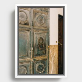 Roman Door V Framed Canvas